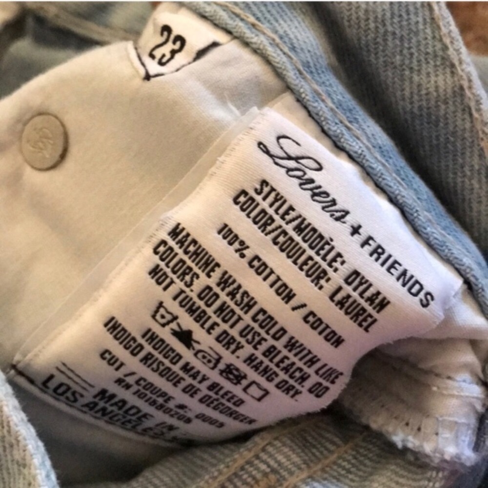NWT Lovers + Friends Dylan Slouchy Denim Shorts - Picture 5 of 8